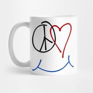 Peace Love Happiness Symbol Mug